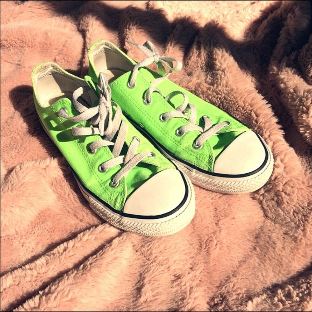 Limited Edition Lime Green Converse Sneakers